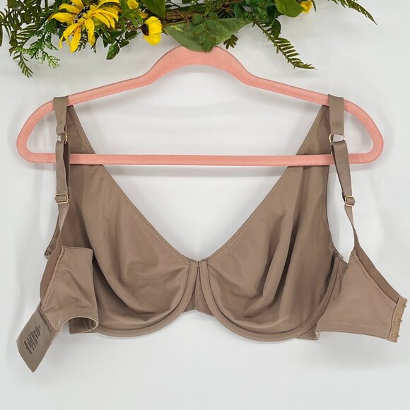 ThirdLove Second Skin Unlined Bra Beige Taupe Underwire Smooth Seamless 32G - Picture 4 of 6